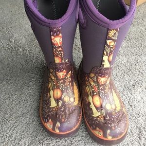 Toddler girls purple Bogs size 11